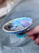 Dark Blue Abalone Crystal Dish