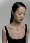GEM STONE SCORPION NECKLACE
