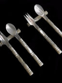 Mother-of-Pearl Shell Beaded Cutlery Set