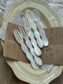 Wave Shell Spoon & Fork Set