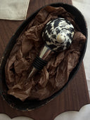 Black Turbo Shell Bottle Stopper