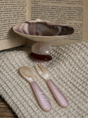 Mississippi Pink Shell Spoon & Fork Set