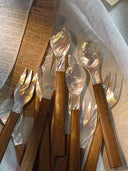 Wooden Handle Shell Cutlery Set