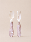 Mississippi Pink Shell Spoon & Fork Set