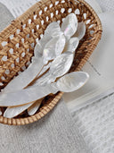 Yellow Butterfly Shell Squirrel Tail Spoon