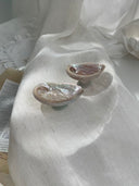 Light Blue Abalone Crystal Dish