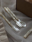 Mother-of-Pearl Shell Beaded Cutlery Set