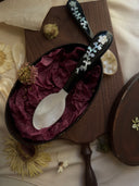 Mother-of-Pearl Inlaid Floral Wooden Spoon