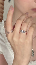 Mother-of-Pearl Ribbon Earrings