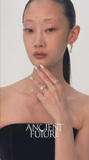 Apple Slice Ring Colored Stone