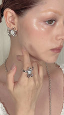 Mother-of-Pearl Ribbon Ring