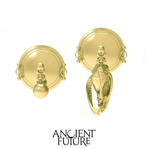 THE MIRAGE OF ABYSS 24SS / ROUND CONCH EARRINGS