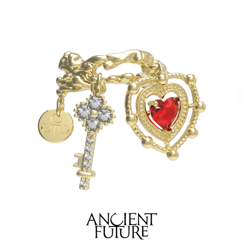 PROVERBS OF LOVE 24AW / Gem Heart key Ring