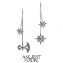 Heart Axe Mace Earrings