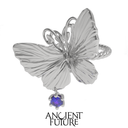 Heart Antenna Butterfly Ring