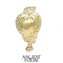 Carved Heart Single Earrings with Beads