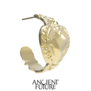 Carved Heart Single Earrings