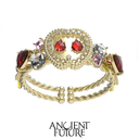 Apple Slice Ring Colored Stone