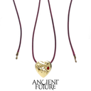 Healing Heart Leather String Necklace