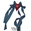 HEART BOOK WITH GOLD SWAN BOOKMARK