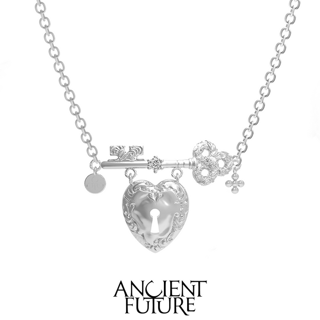 PROVERBS OF LOVE 24AW / Hearted Lock Necklace/ Brooch