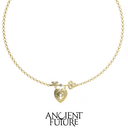 Mini Hearted Lock Necklace