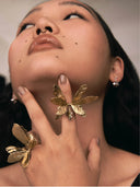 HUNTER 23SS / BROKEN MOTH RING WITH PEARL