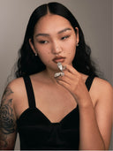 HUNTER 23SS / BROKEN MOTH RING WITH PEARL