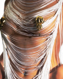 AQUINKA 22AW / DOUBLE HORSESHOE CRABS EARRINGS