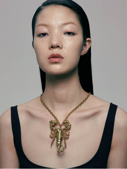 HUNTER 23SS / CRYSTALLIZED SCORPION NECKLACE