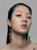 HUNTER 23SS / GRASS LIZARD EARRINGS