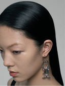 HUNTER 23SS / DOUBLE GRASS LIZARD EARRINGS