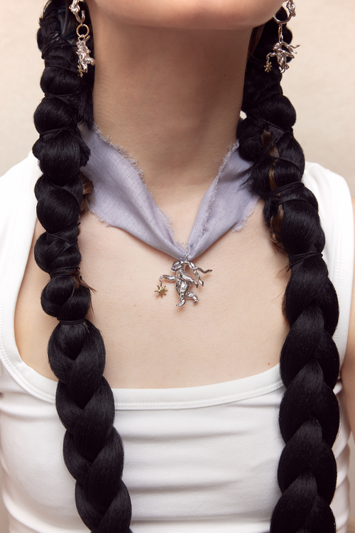 RABBIT 23AW / LUCKY RABBIT SOLO DANCE NECKLACE (RIBBON)