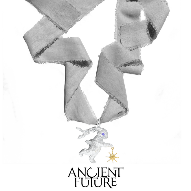 RABBIT 23AW / LUCKY RABBIT SOLO DANCE NECKLACE (RIBBON)