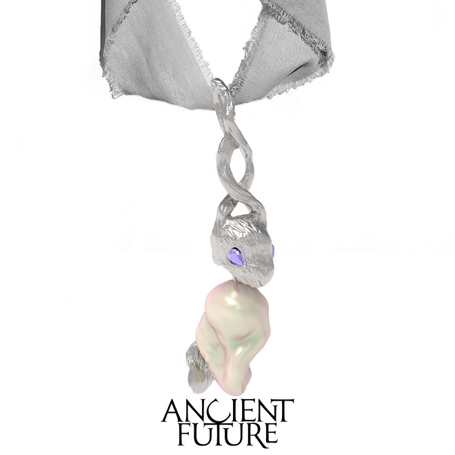 RABBIT 23AW / LUCKY RABBIT PEARL NECKLACE (RIBBON)