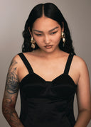 AQUINKA 22AW / DOUBLE HORSESHOE CRABS EARRINGS