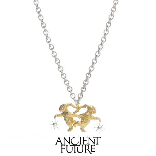 RABBIT 23AW / LUCKY RABBIT BACK TO BACK DANCE NECKLACE (CHAIN)